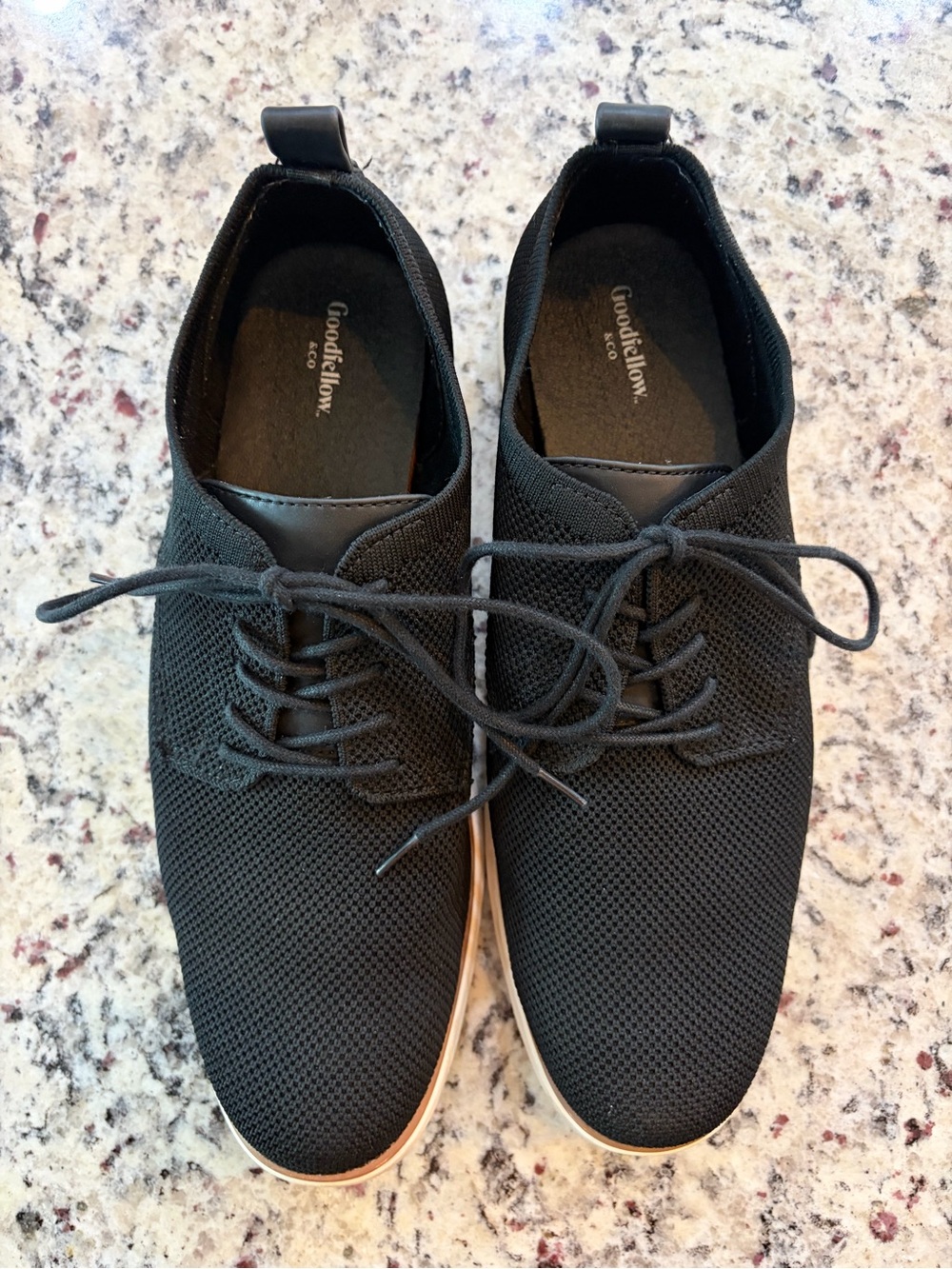 Goodfellow & Co Black Knit Derby Shoes Men’s Size 9